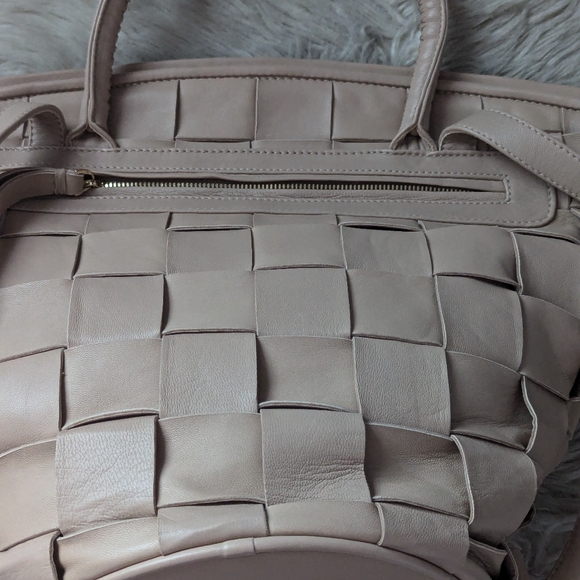 NWOT RARE Cleobella Zeda Lambskin Leather Woven Backpack main image 11